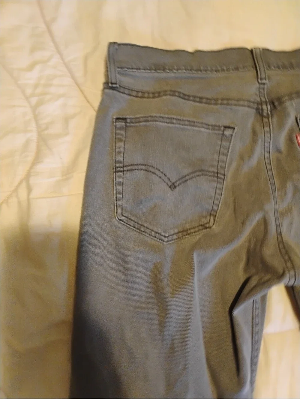 Levi's Gray Straight Leg Jeans